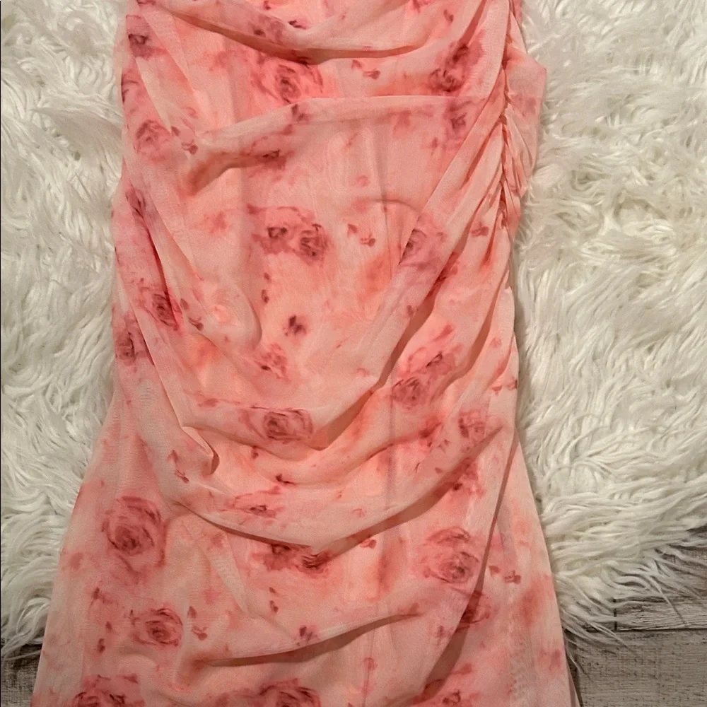 SHEIN Floral Pink Sleeveless Dress - Picture 2 of 5